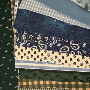 Hand Slow Stitch Pretty in Blue Fabric Lace Kit Junk Journal DIY Crafts 75+